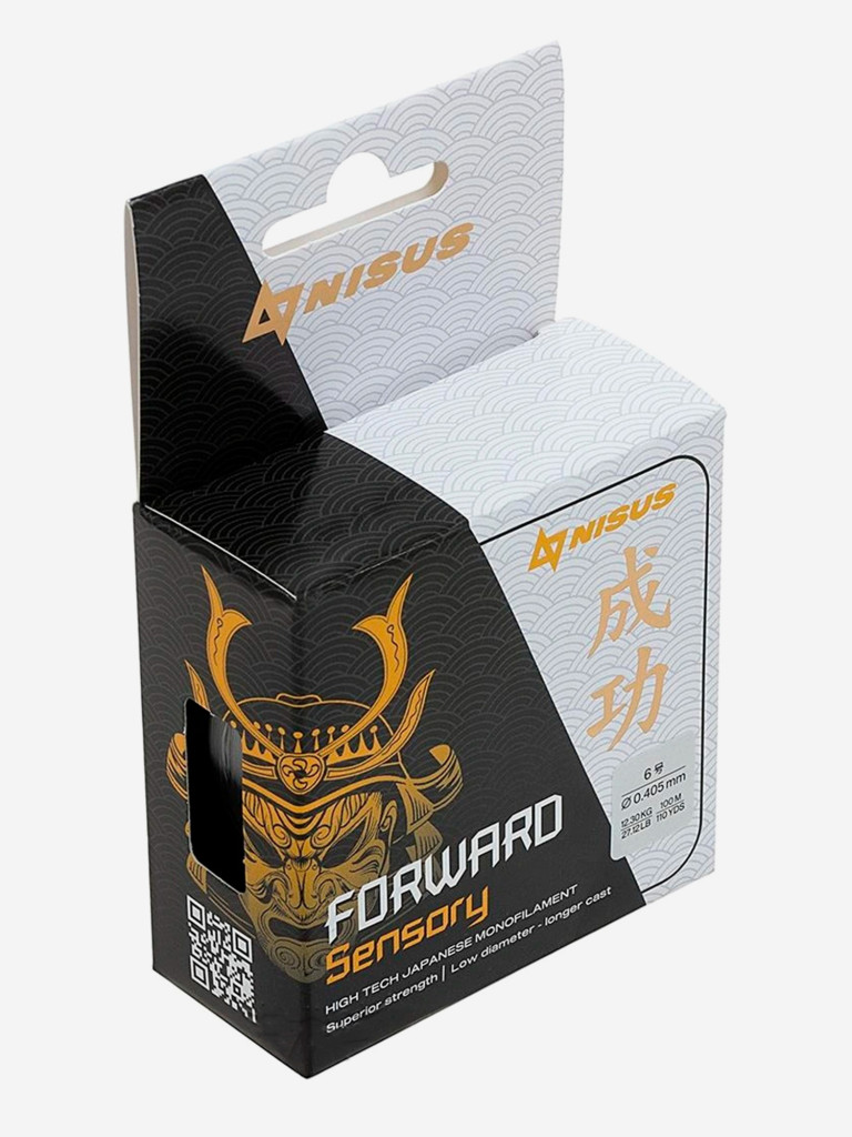 Леска для рыбалки Nisus FORWARD Sensory Nylon 0,405мм, 100м, 12,3кг, прозрачный