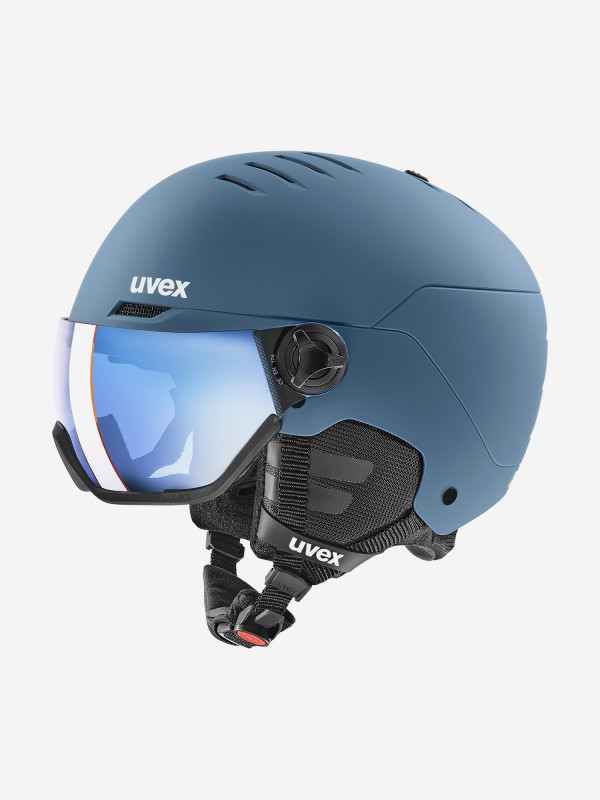 Шлем Uvex Wanted Visor арт. 6262 голубой/серый матовый цвет — купить за 19199 руб. со скидкой 20 %, отзывы в интернет-магазине Спортмастер