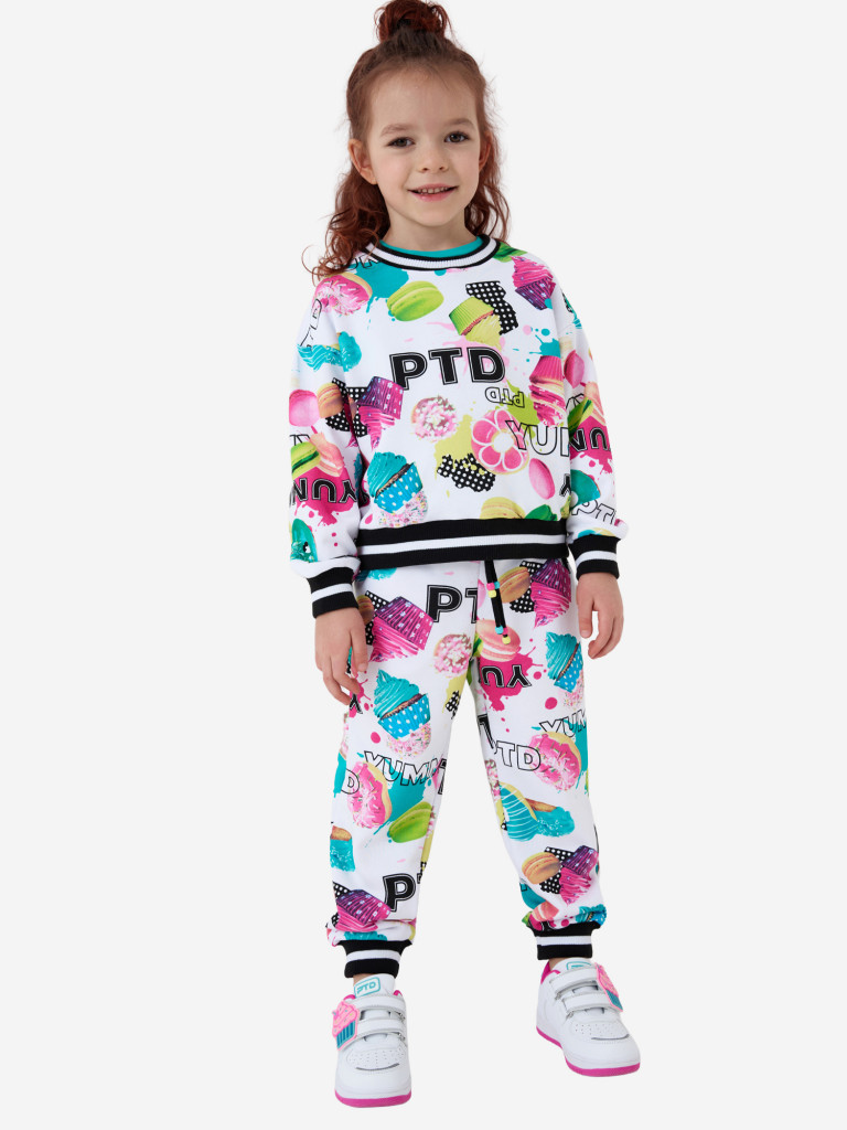 Комплект для девочек: свитшот, брюки PlayToday