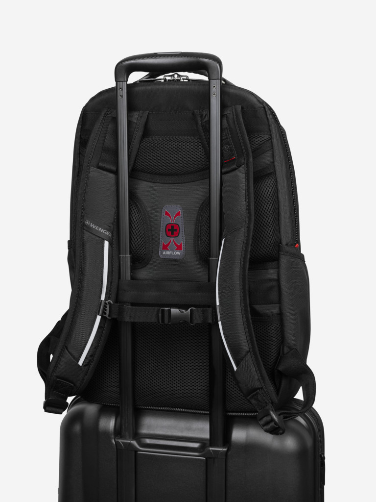 Рюкзак WENGER Cosmic, серый, ПВХ/полиэстер,34 x 49 x 23 см,30л