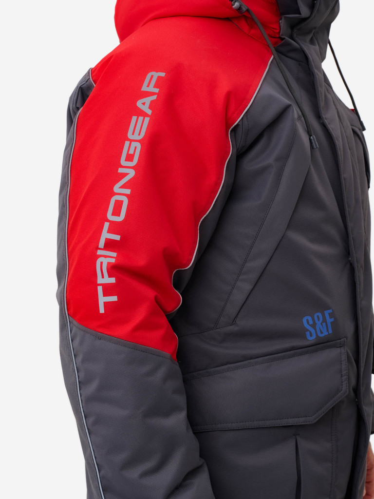 Костюм-поплавок Tritongear "Скиф" -40 (Таслан, Серо-Красный)