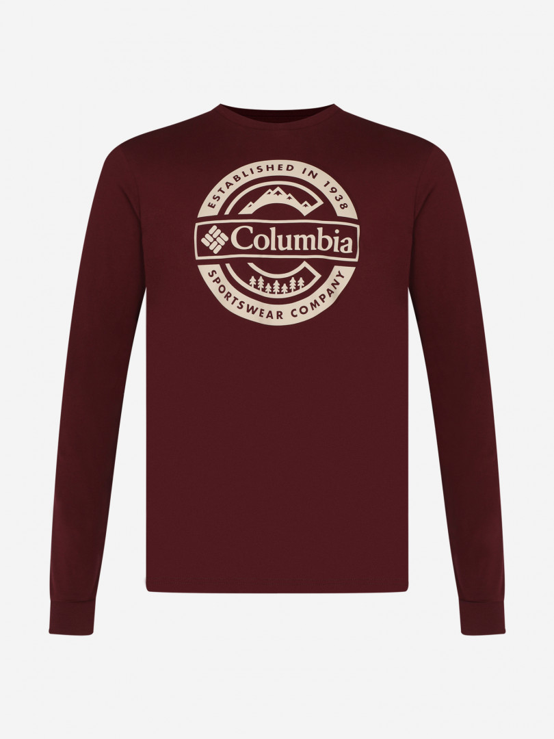 Лонгслив мужской Columbia Csc Seasonal Logo Ls Tee Красный 3999₽