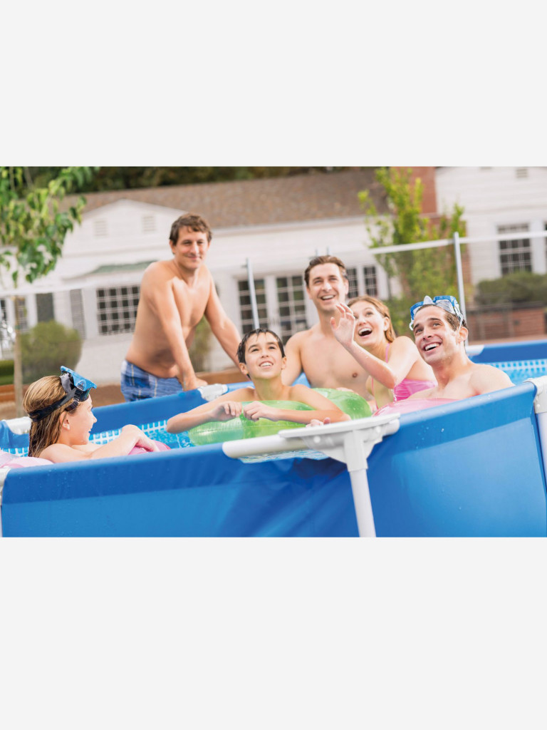 Бассейн каркасный Intex Rectangular Frame, 260x160x65 см, синий