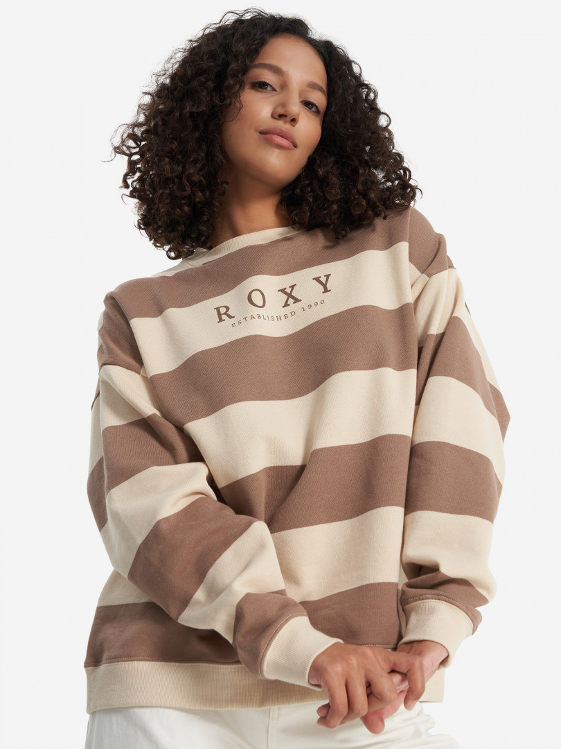 

Свитшот женский оверсайз Roxy Strictly Stripes, Мультицвет