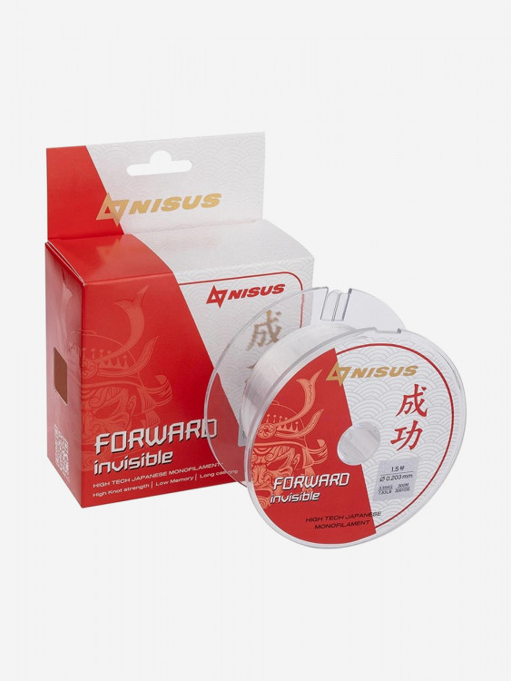 Леска для рыбалки Nisus FORWARD Invisible Nylon 0,203мм, 300м, 3,55кг, прозрачный