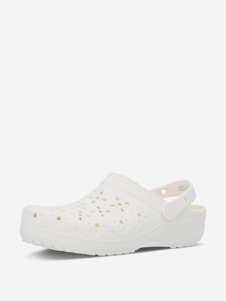 Сабо женские Crocs Classic Floral Cut Out