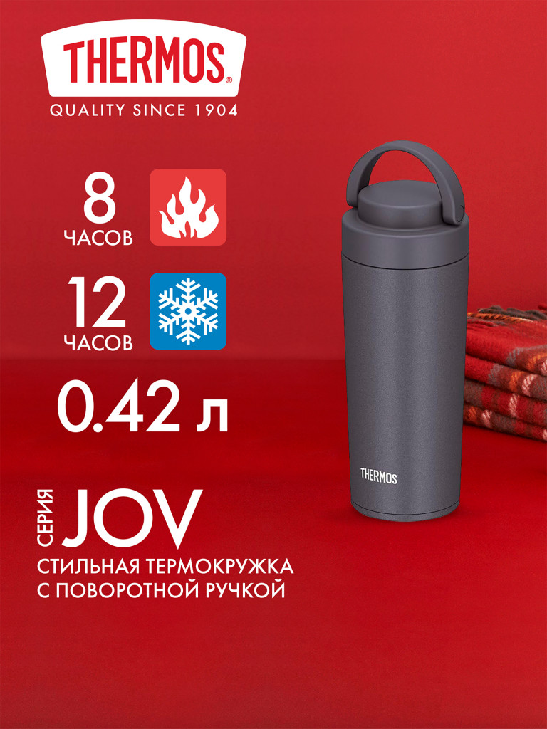 Термокружка для кофе 420 мл THERMOS JOV-420 синяя