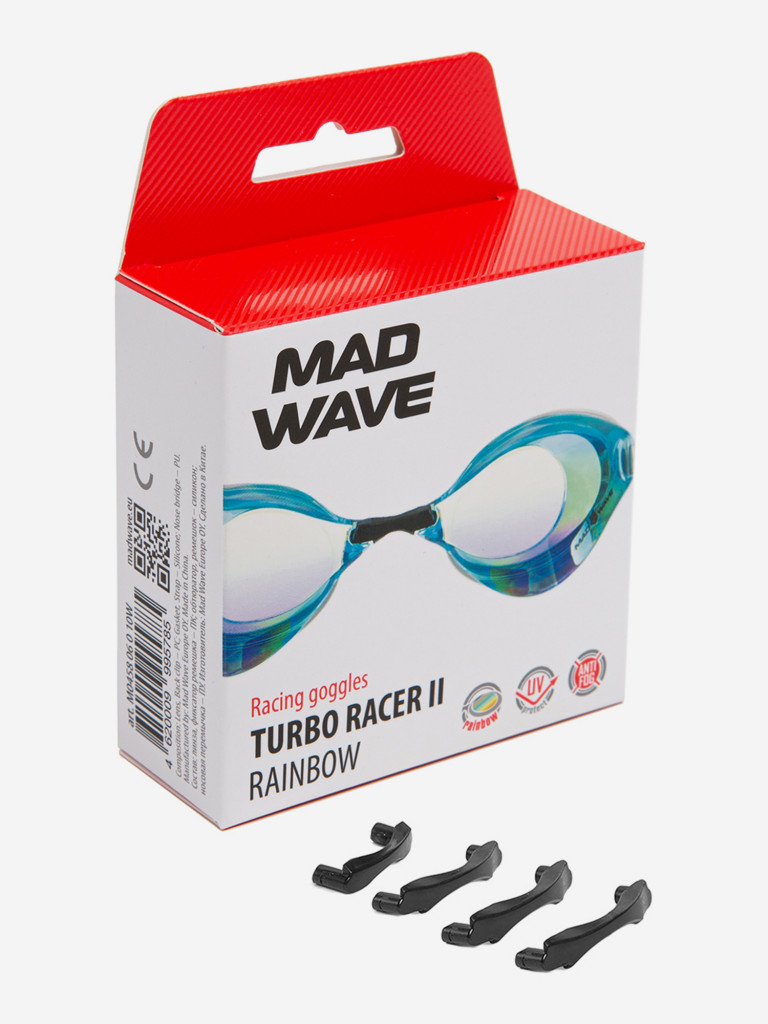Стартовые очки Mad Wave Turbo Racer II Rainbow