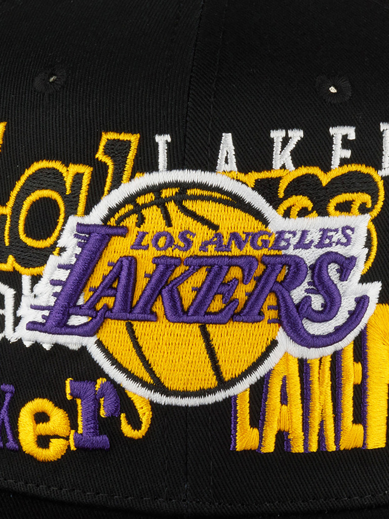 Бейсболка MITCHELL NESS HHSS6572-LALYYPPPBLCK Los Angeles Lakers NBA (черный)