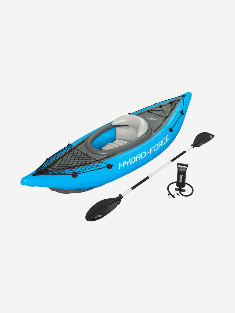 Байдарка Bestway 65115 надувная Cove Champion 275Х81Х45 см арт. 65115 Голубой цвет — купить за 11390 руб. со скидкой 9 %, отзывы в интернет-магазине Спортмастер