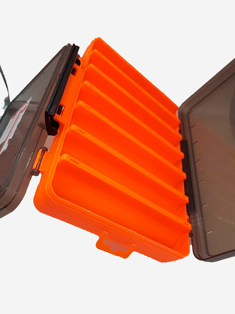 Коробка для воблеров двухсторонняя GFish 17500 (органайзер рыболовный), оранжевая