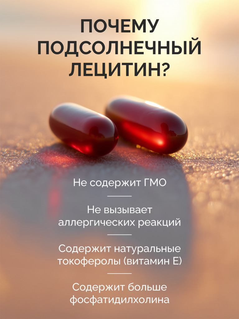 Лецитин подсолнечный MedCraft, 120 капс.