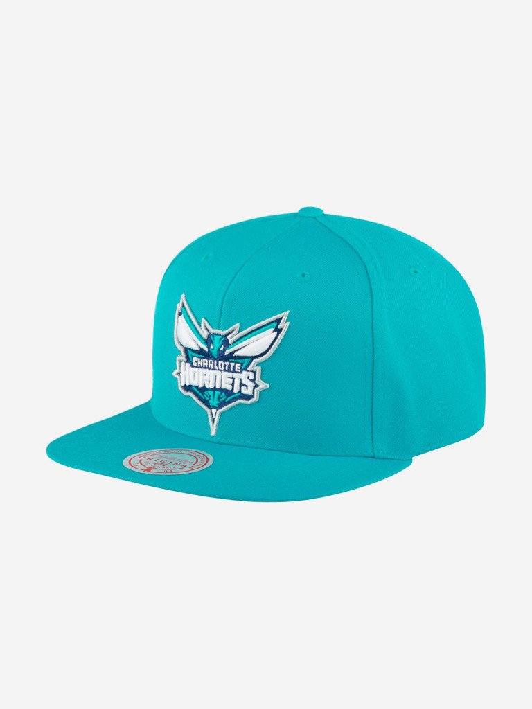 Бейсболка с прямым козырьком MITCHELL NESS 6HSSMM18842-CHOTEAL Charlotte  Hornets NBA (голубой)