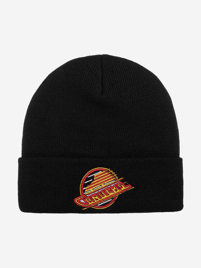 Шапка с отворотом AMERICAN NEEDLE 21019A-VAC Vancouver Canucks Cuffed Knit NHL (черный)
