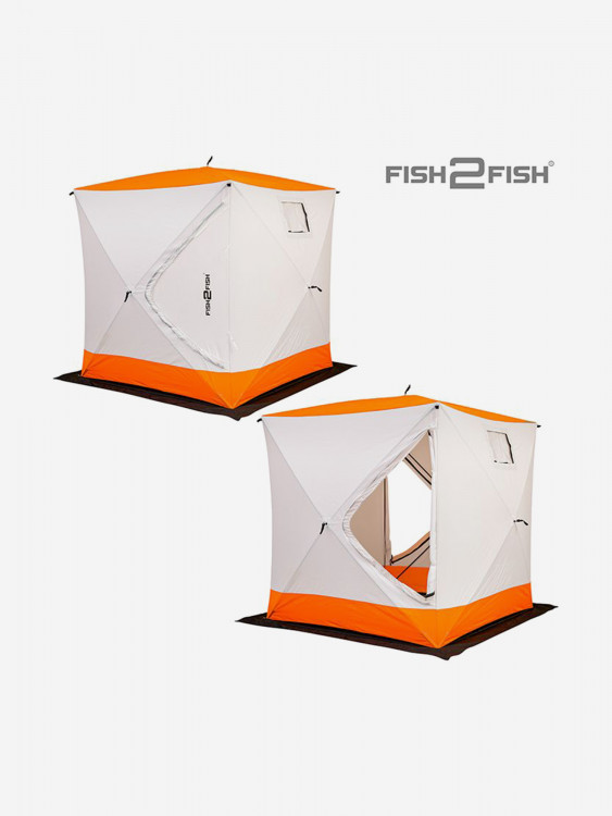 Палатка для зимней рыбалки Fish2Fish Куб 1,8х1,8х1,95 м с юбкой в чехле
