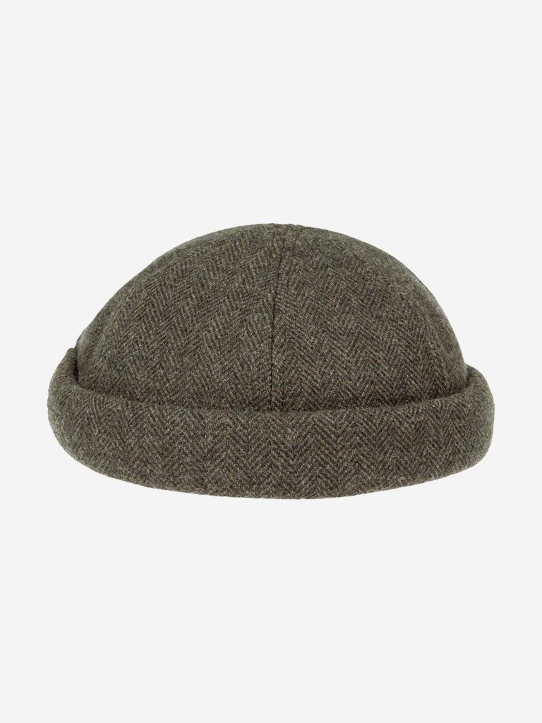 Шапка докер STETSON 8820502 DOCKER WOOL HERRINGBONE (серый)