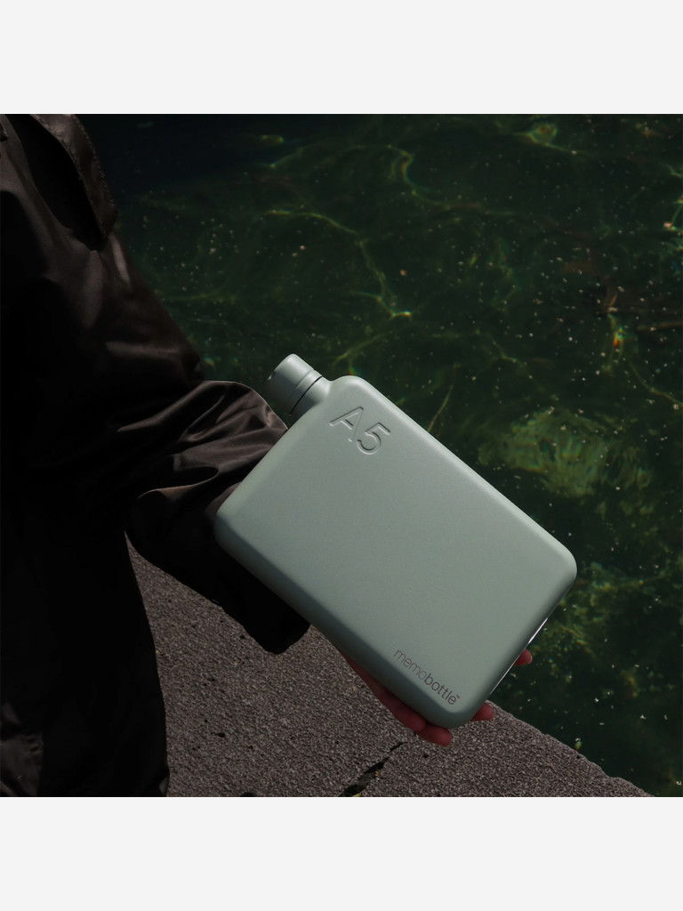 Бутылка из нержавеющей стали Memobottle A5, зеленый