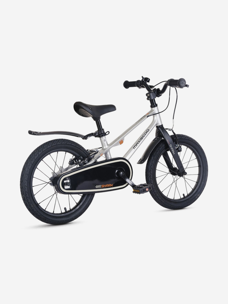 Велосипед детский Maxiscoo, SHARK sport 16'', серый жемчуг, 2025
