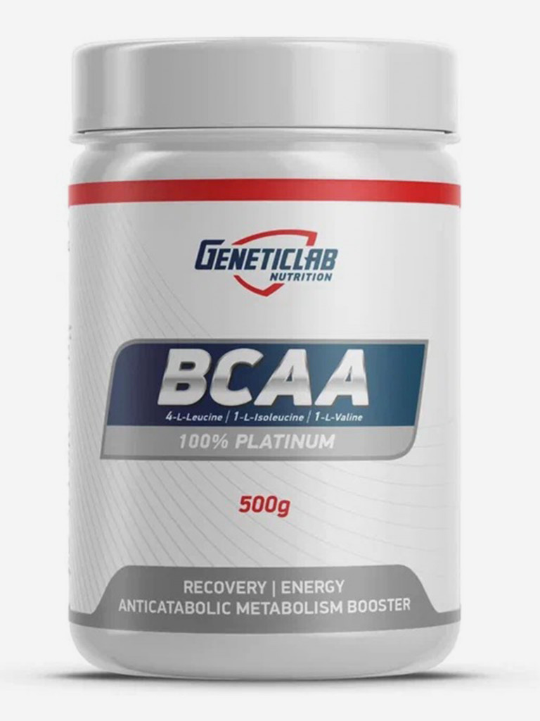 Аминокислоты BCAA 500 g Без вкуса Geneticlab Nutrition