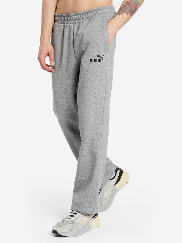 Брюки мужские PUMA Ess Logo арт. 586718 серый цвет — купить за 2999 руб. со скидкой 50 %, отзывы в интернет-магазине Спортмастер