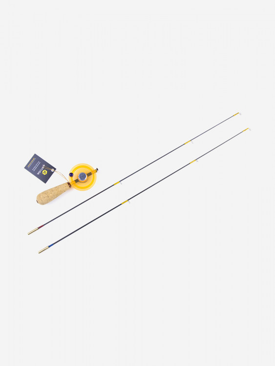 Зимняя удочка Artuda Артуда Трио Фора Стандарт оранжевая для ловли форели со льда на блесны и силиконовые приманки