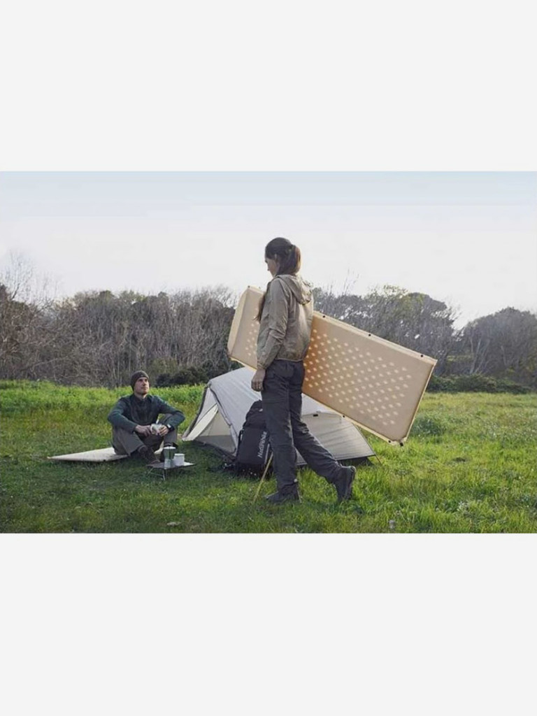 Коврик самонадувающийся с подушкой Naturehike, 185х60х2,5 см, синий