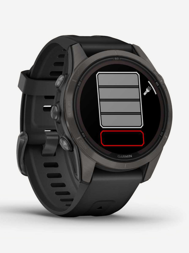 Спортивные часы Garmin FENIX 7S PRO Sapphire Solar титановый угольно-серый DLC с силиконовым ремешком