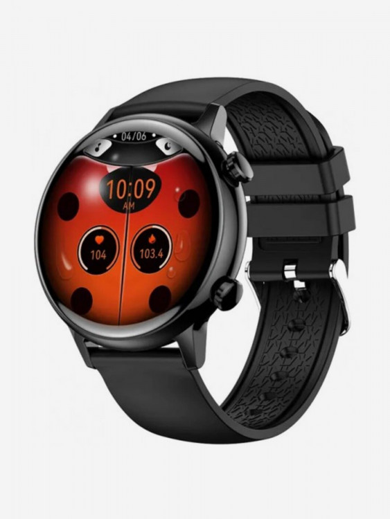 Умные часы CheckME Smart CMSHK39BB с счетчиком калорий, тонометром, фитнес-трекером