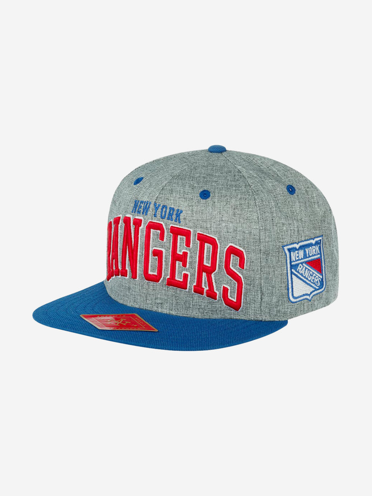 Бейсболка с прямым козырьком AMERICAN NEEDLE 42992A-NYR New York Rangers Stanton NHL (серый)