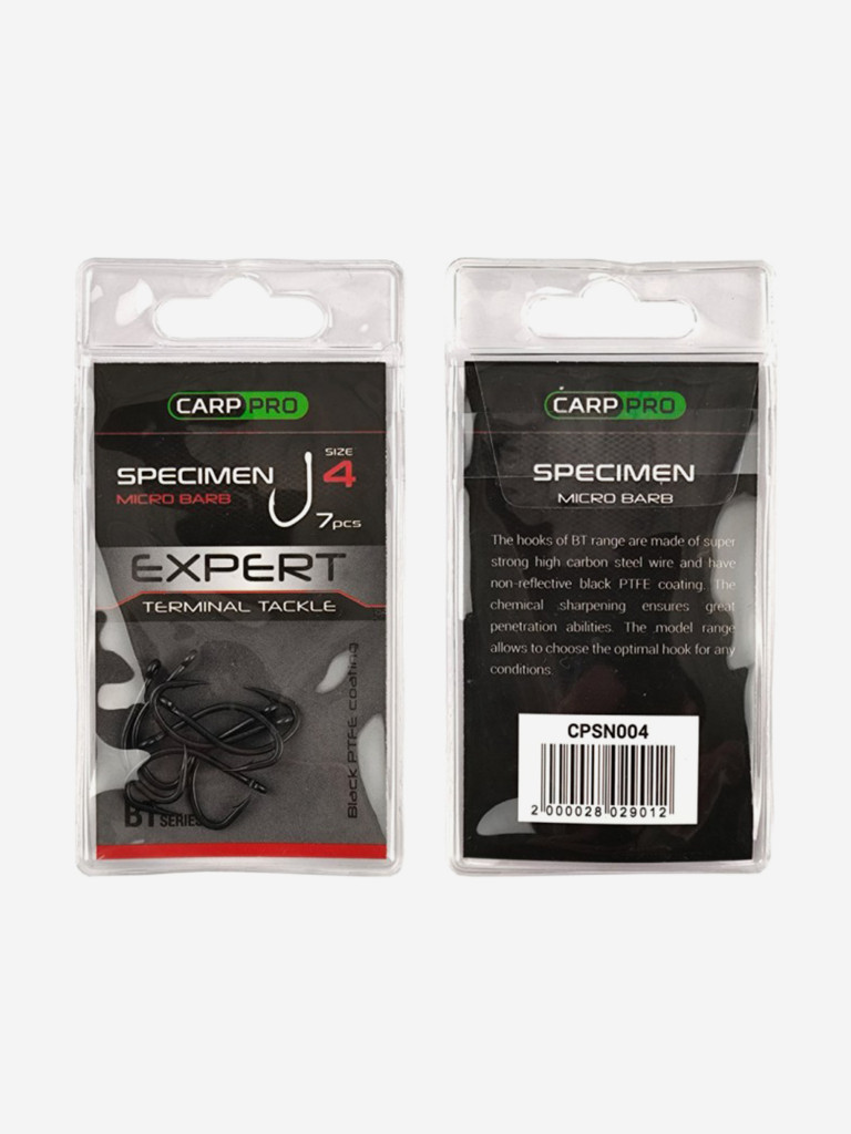 Крючок CARP PRO Teflon Specimen №4 7шт