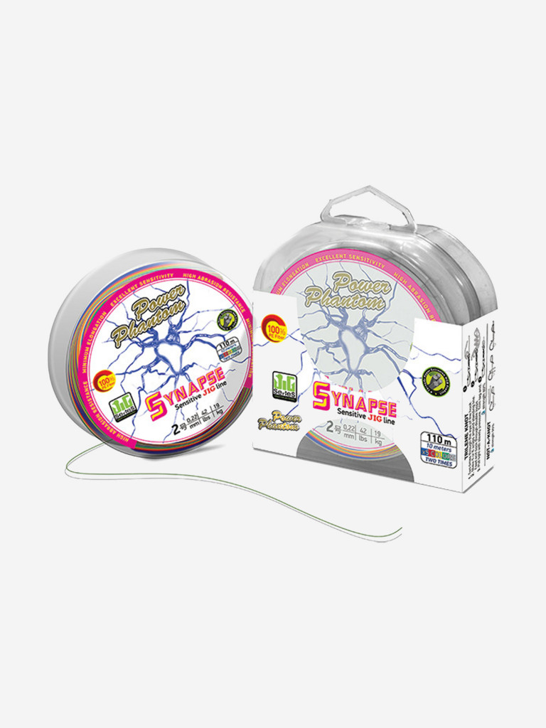 Шнур для рыбалки Power Phantom Synapse PE 110m, мультиколор, #1,2 (12,7кг), 0,18mm.