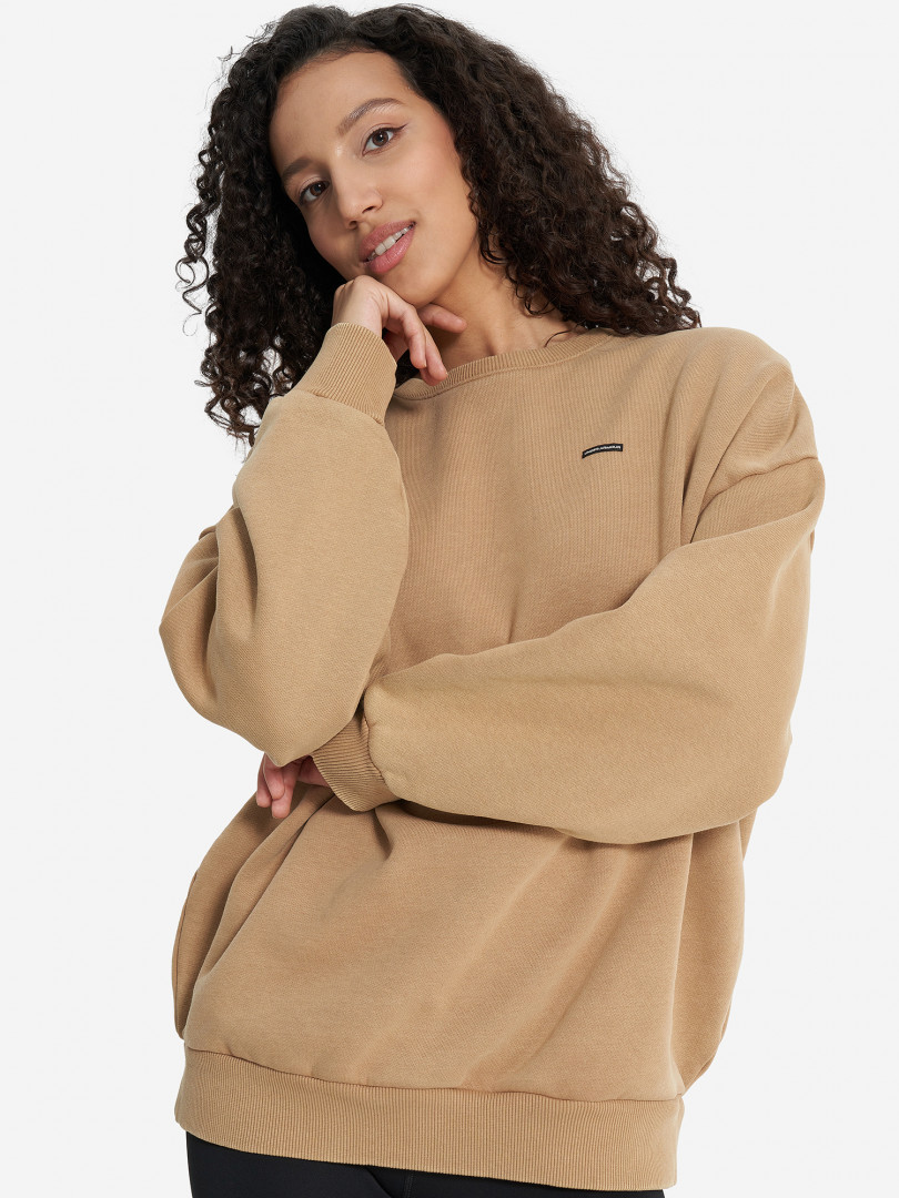 фото Свитшот женский under armour ua icon, бежевый
