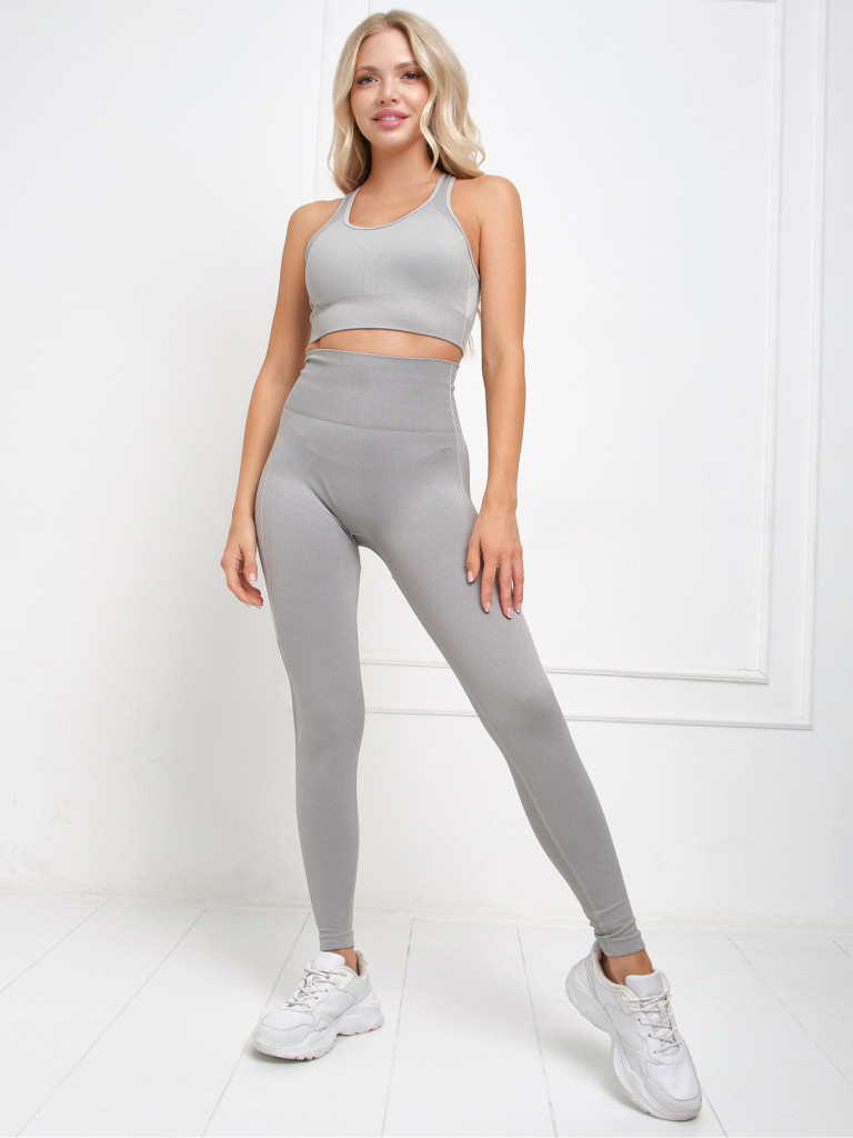 Костюм для фитнеса, йоги, пилатеса, зала женский с лосинами и топом спортивный Rizziano
