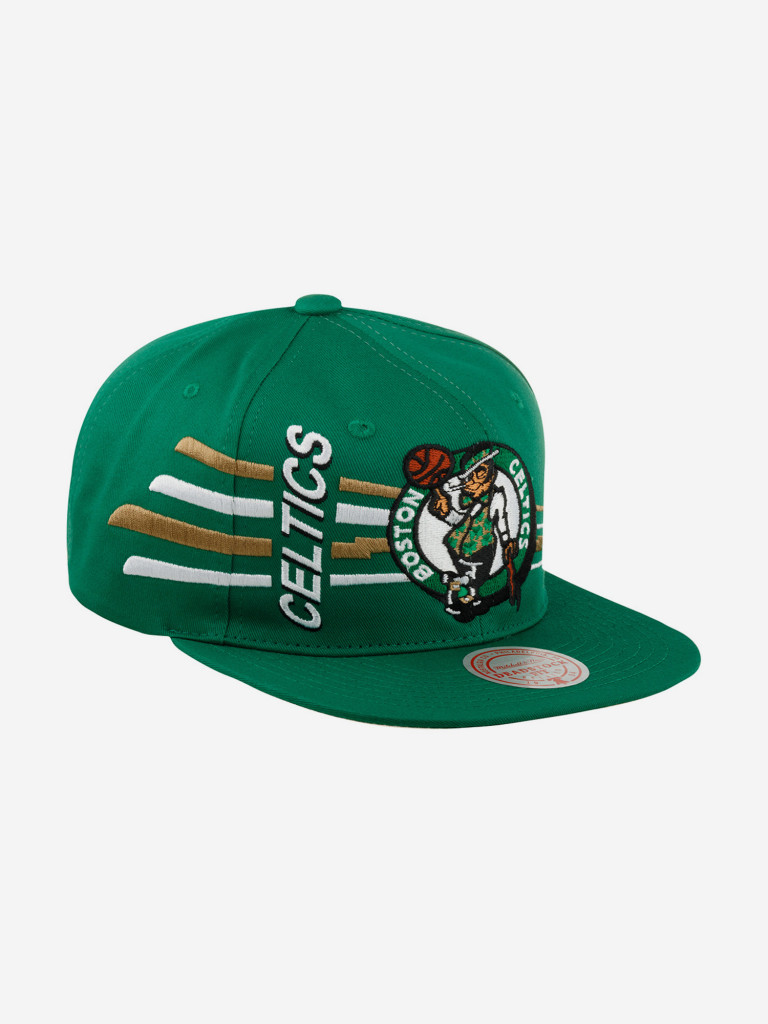 Бейсболка с прямым козырьком MITCHELL NESS 6HSSSH21230-BCEKYGN Boston Celtics NBA (зеленый)