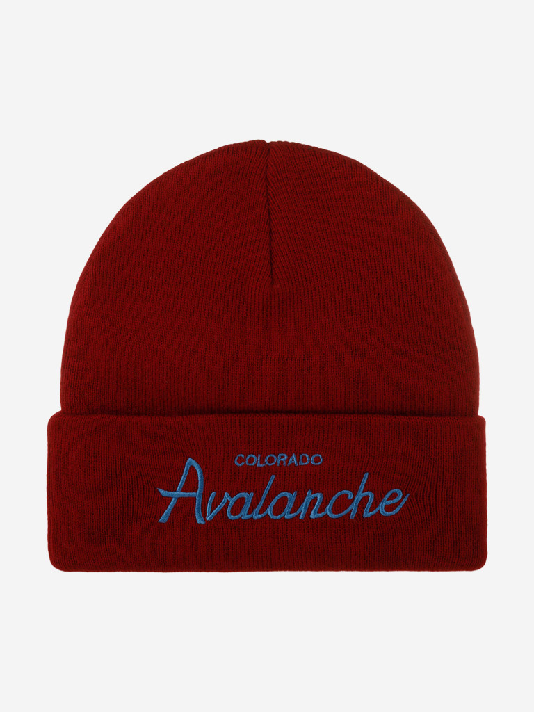 Шапка с отворотом MITCHELL NESS EU175-TEAMTALK-BURG Colorado Avalanche NHL (красный)