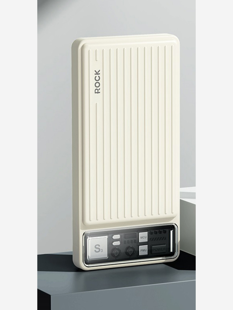 Внешний аккумулятор ROCK P91 PD20W Travel Series Power Bank 10000mAh бежевый