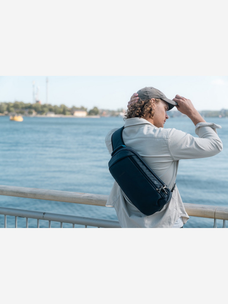 Сумка слинг антивор Pacsafe V Tech Sling, Ocean, 10 л.