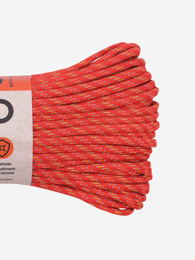 Паракорд 550 T-Gear x CORD nylon 30м световозвращающий (Red'n'Stripes)