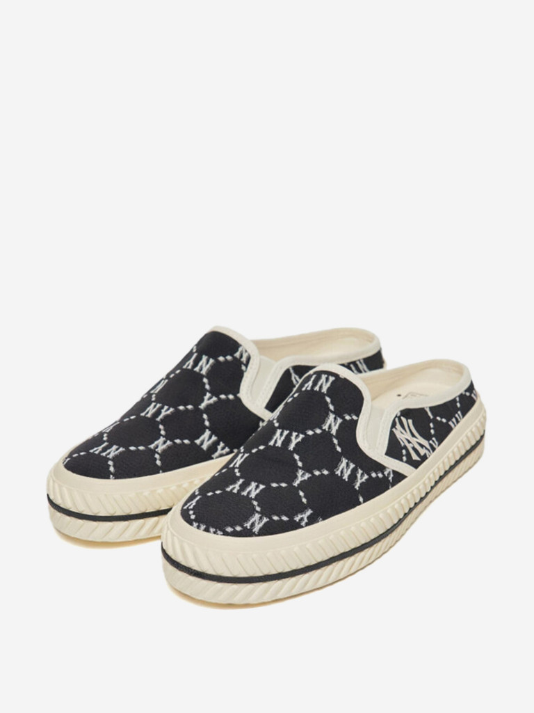 Слипоны низкие MLB Playball Mule Черные