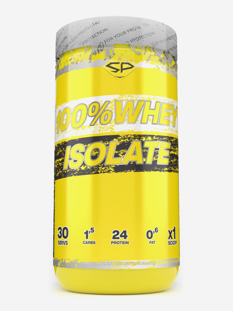 Сывороточный изолят Steelpower 100% Whey Isolate, 900 г, 80% белка,  Клубника со сливками