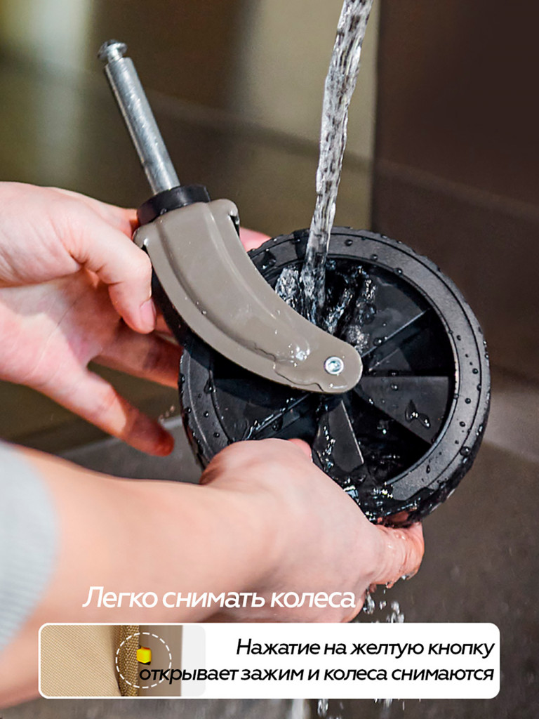 Тележка складная Naturehike туристическая, размер S, черная