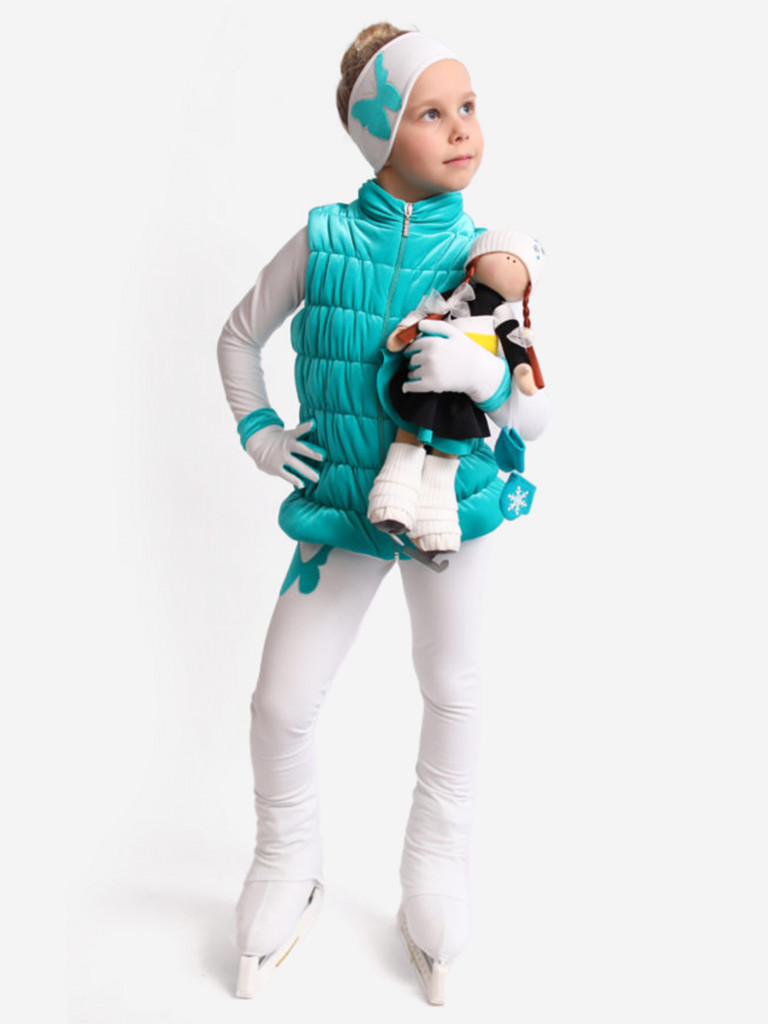 Жилетка для фигурного катания детская бархатная IceDress