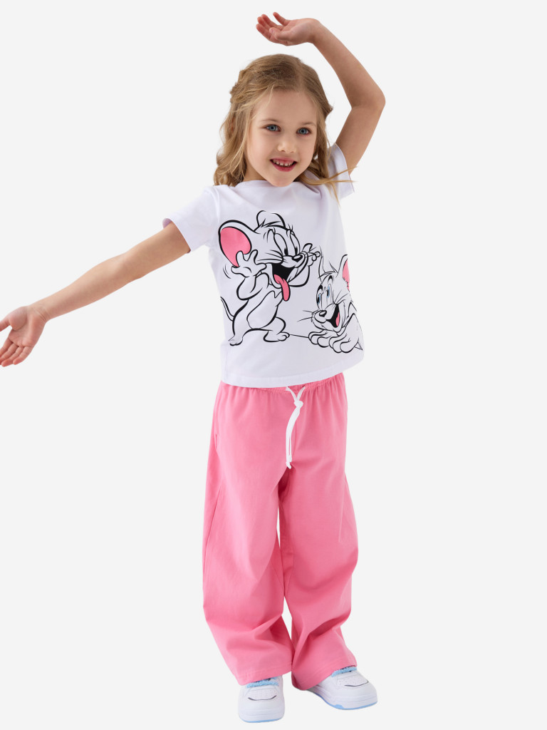 Комплект для девочек: футболка, брюки PlayToday