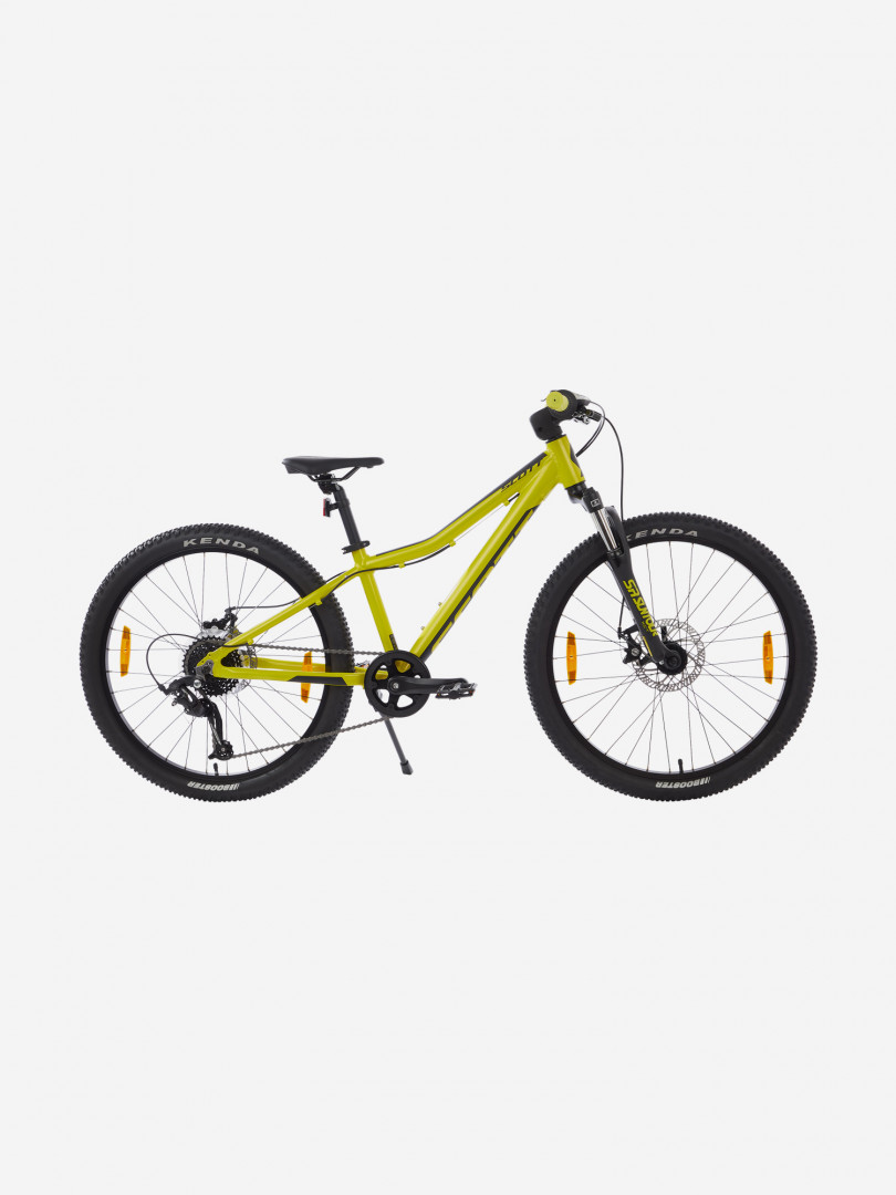 фото Велосипед подростковый scott scale 24" disc, 2022, желтый