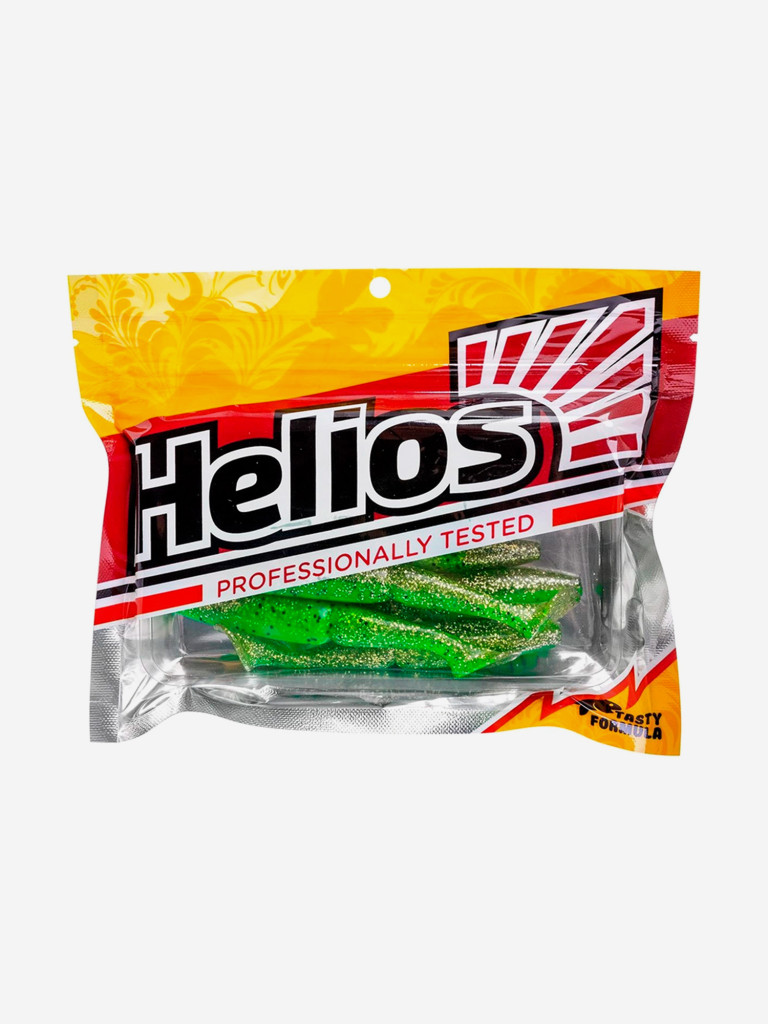 Мягкая приманка Helios Guru, 4,0" / 10,16 см, Green Peas, 7 штук (HS-30-051)