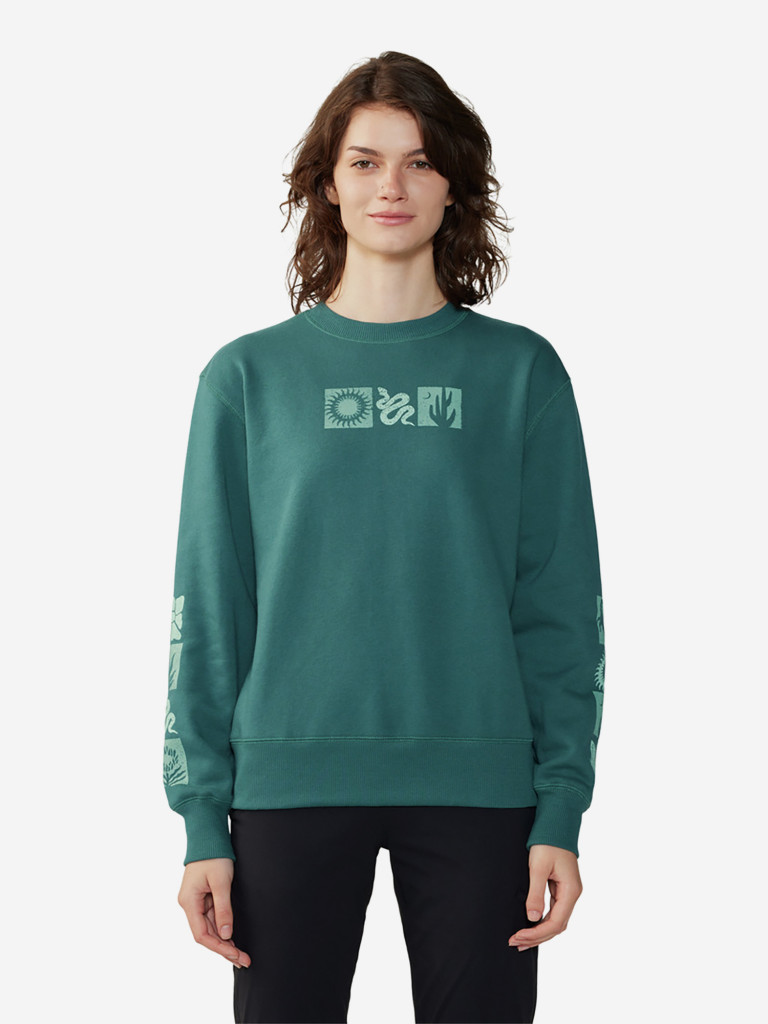 Свитшот женский Mountain Hardwear Desert Check Pullover Crew
