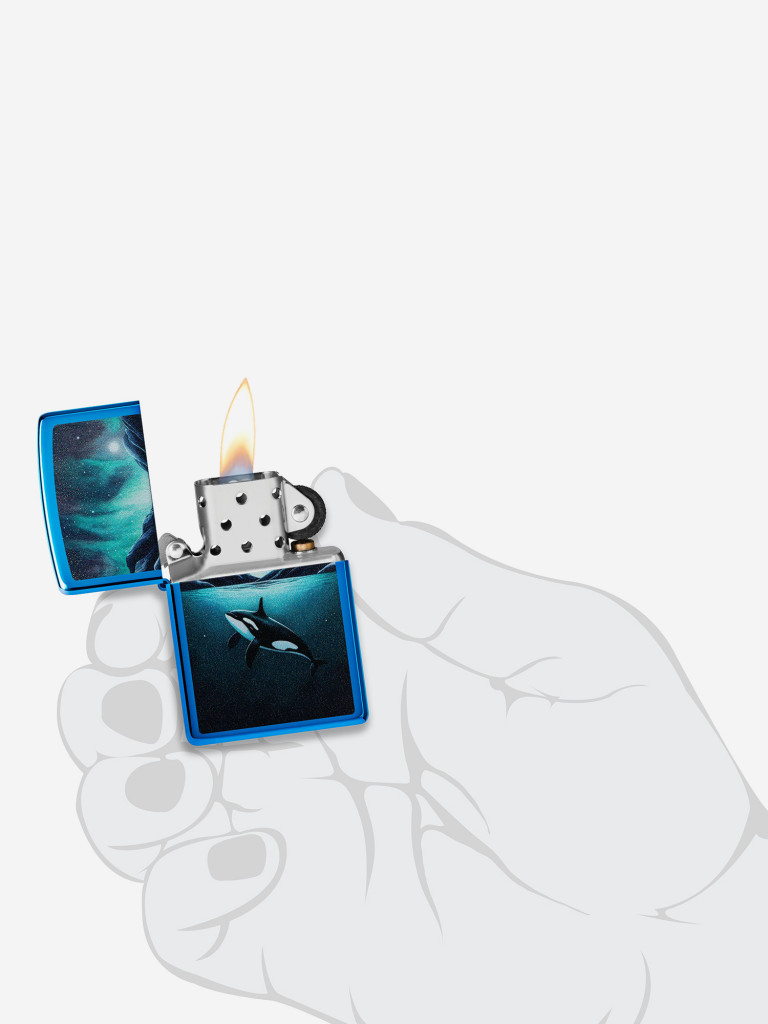 Зажигалка бензиновая ZIPPO 48984 Whale