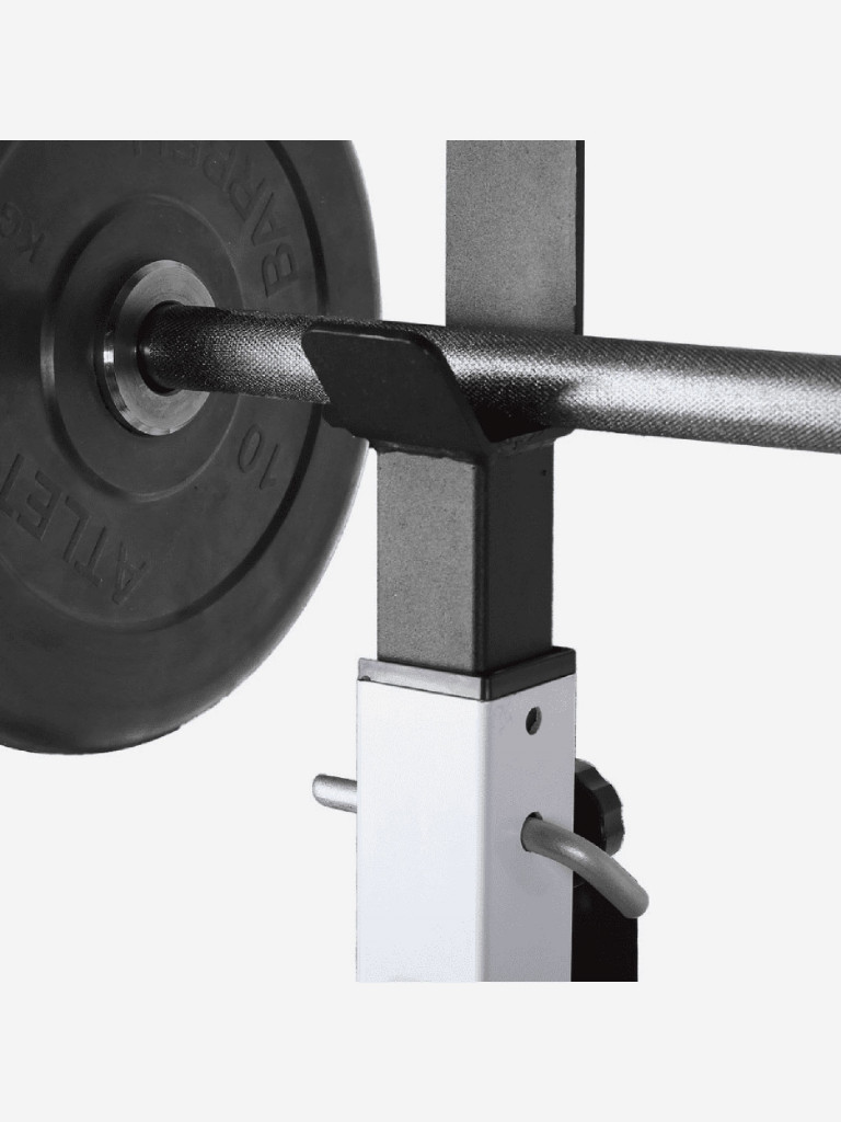 Скамья со стойками неотделимая Sportlim Атлант Белая