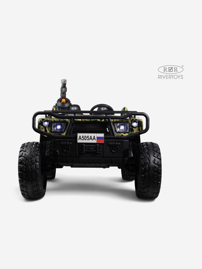 Детский электромобиль RIVERTOYS A505AA-LUX зеленый камуфляж