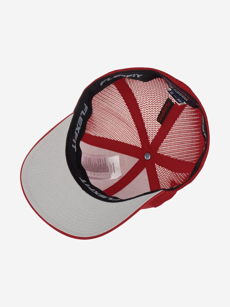 Бейсболка с сеточкой FLEXFIT 6511 (красный)